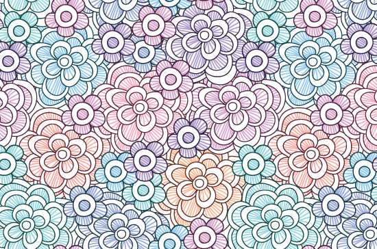 Seamless Patterns Vector Pack 65 - Floral Chaos 7