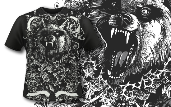 T-shirt Design 402 - Werewolf 1