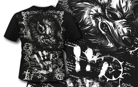 Werewolf T-shirt Design 408 1