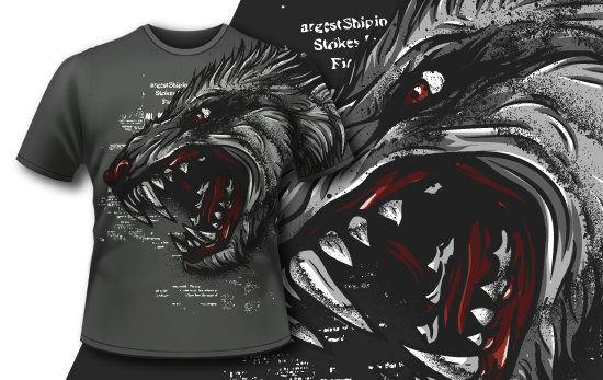 Werewolf T-shirt Design 415 1