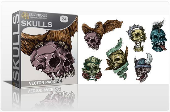 Skulls Vector Pack 24 1