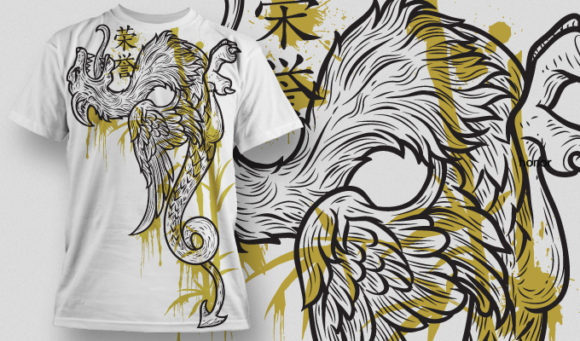 Dragon T-shirt Design 447 1