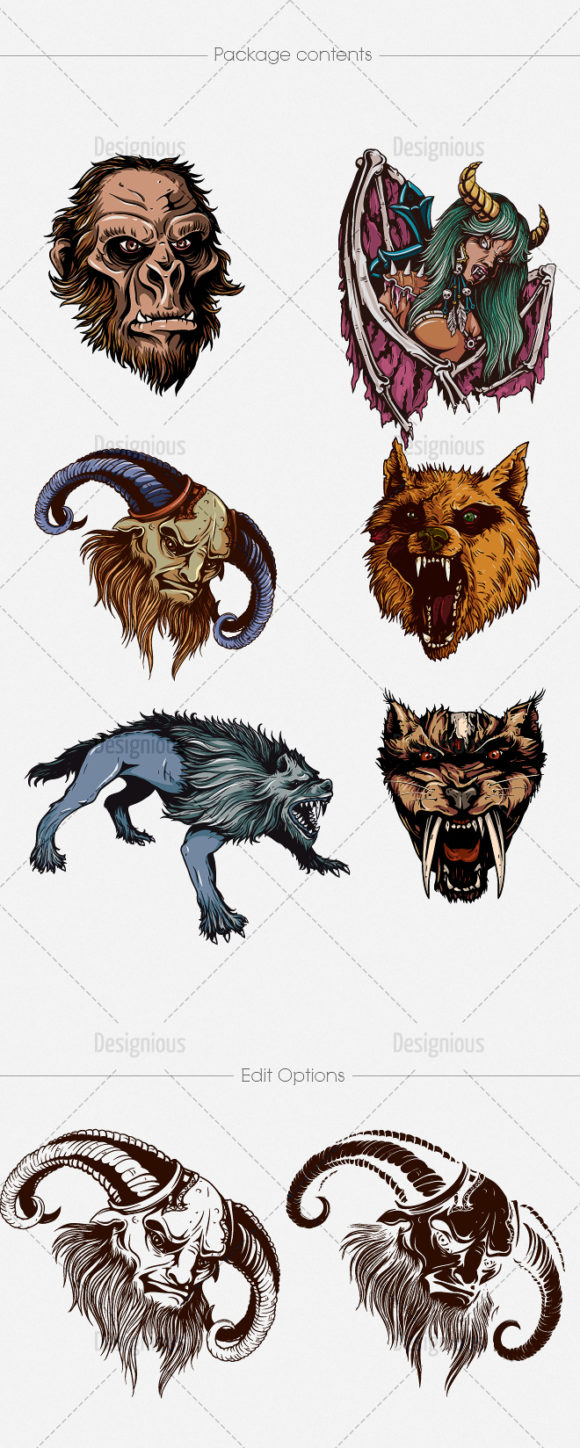 Mythical Creatures Vector Pack 1 1