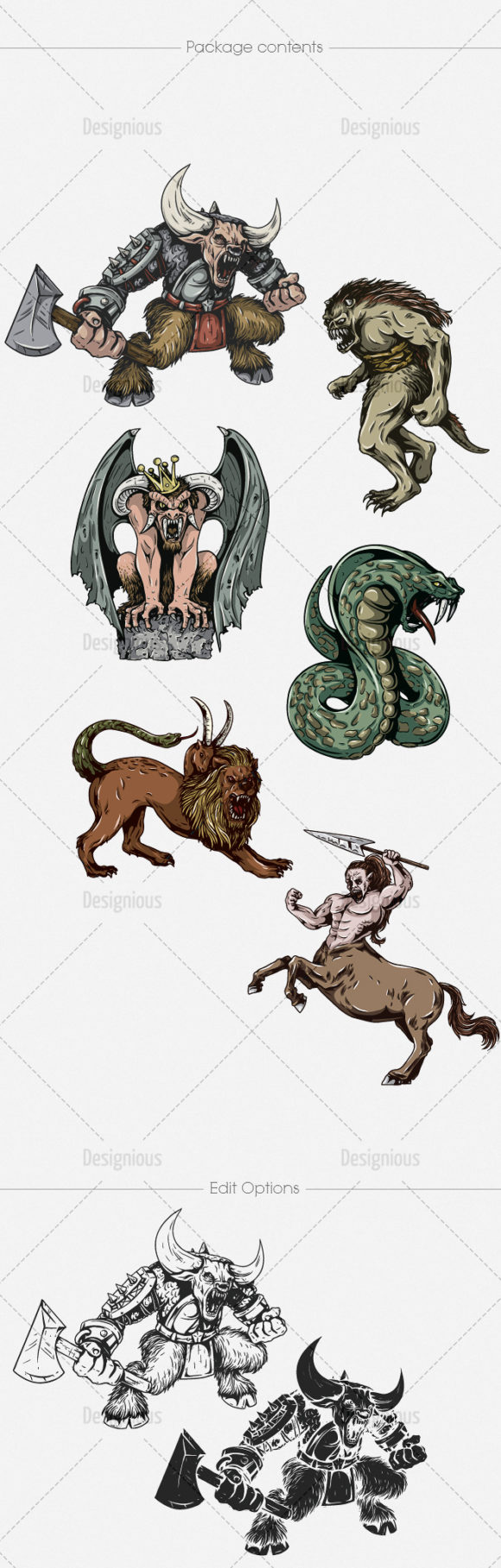 Mythical Creatures Vector Pack 10 2