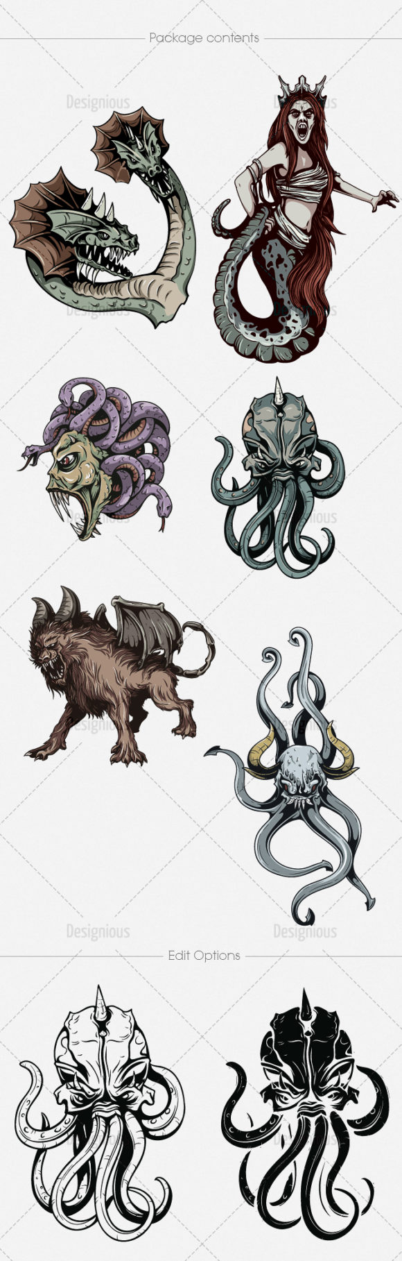 Mythical Creatures Vector Pack 2 2
