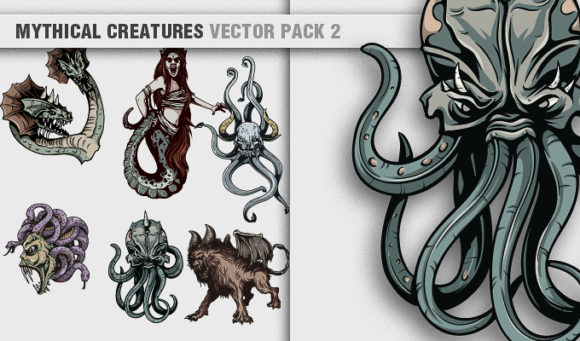 Mythical Creatures Vector Pack 2 1