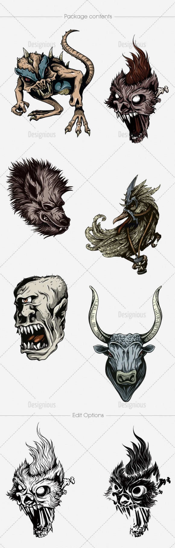 Mythical Creatures Vector Pack 3 2