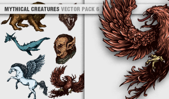Mythical Creatures Vector Pack 6 1