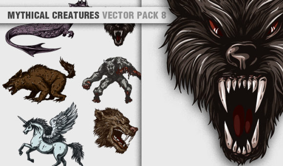 Mythical Creatures Vector Pack 8 1