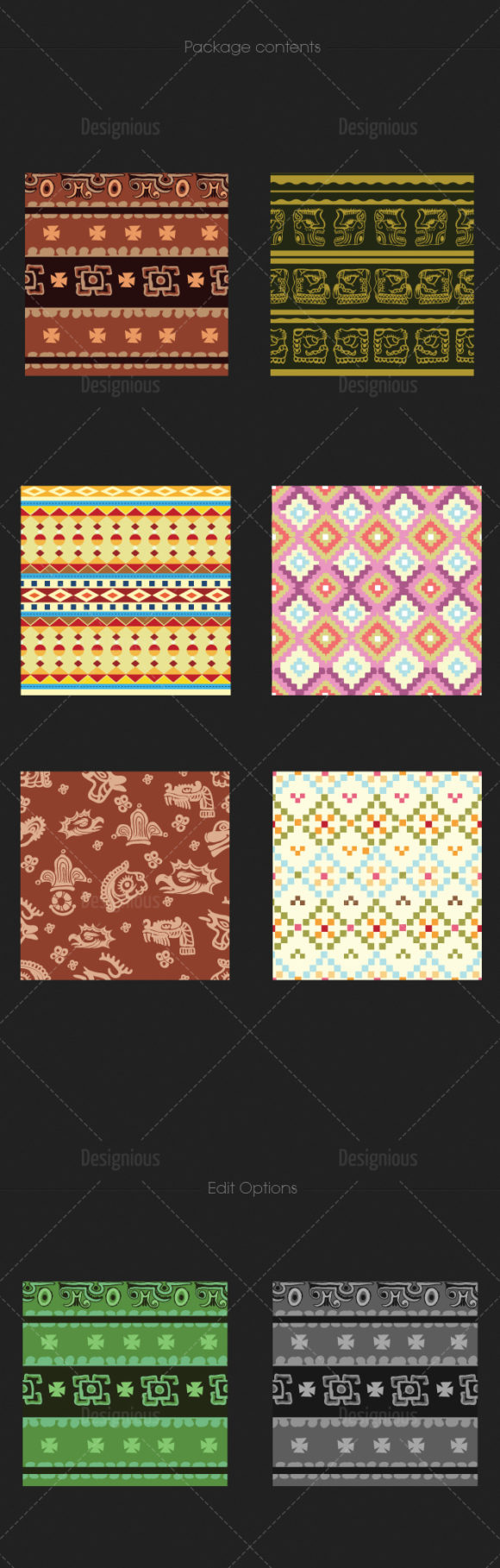 Seamless Patterns Vector Pack 99 2