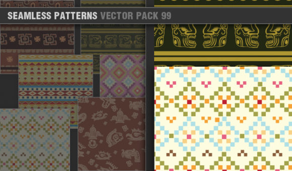 Seamless Patterns Vector Pack 99 1