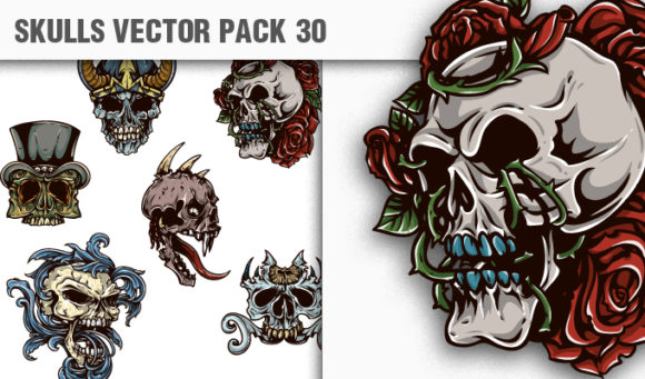 Skulls Vector Pack 30 1