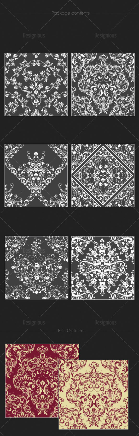 Seamless Patterns Vector Pack 107 2