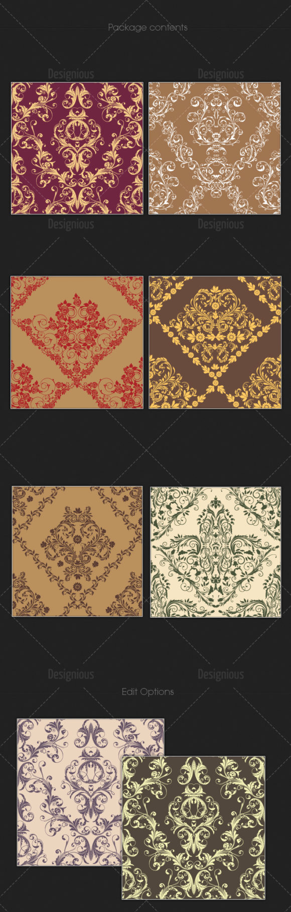 Seamless Patterns Vector Pack 108 2