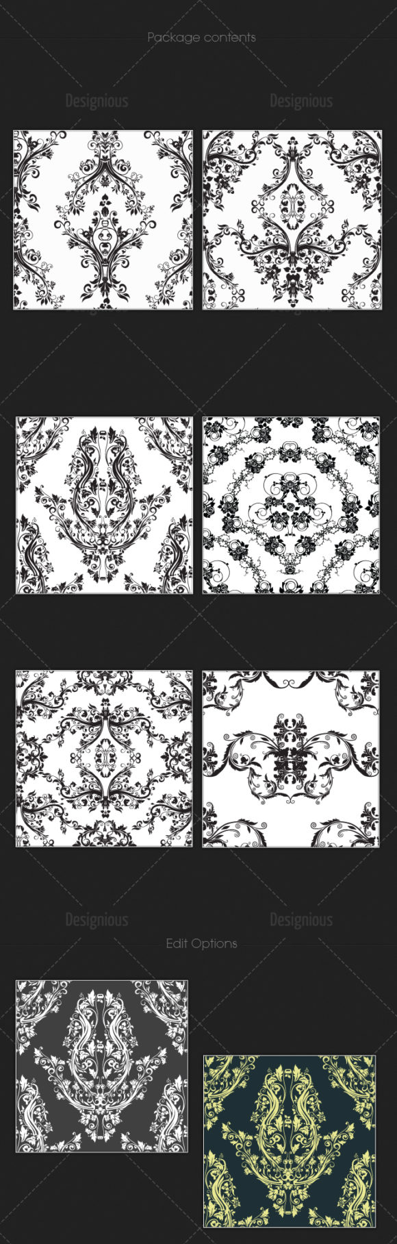 Seamless Patterns Vector Pack 109 2