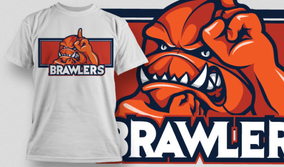 Baseball mascot T-shirt Design 503 1