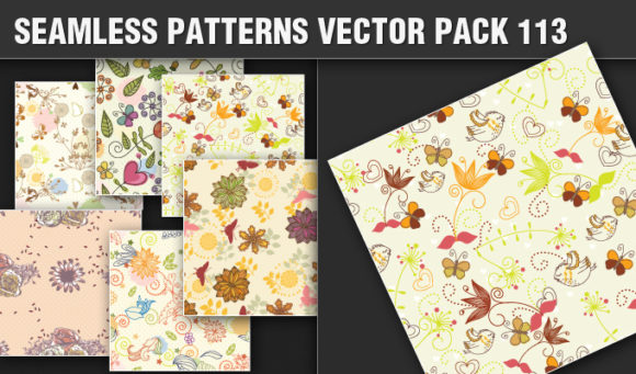 Seamless Patterns Vector Pack 113 1