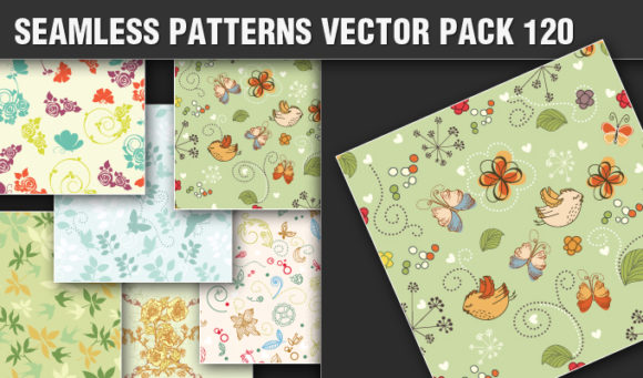 Seamless Patterns Vector Pack 120 1