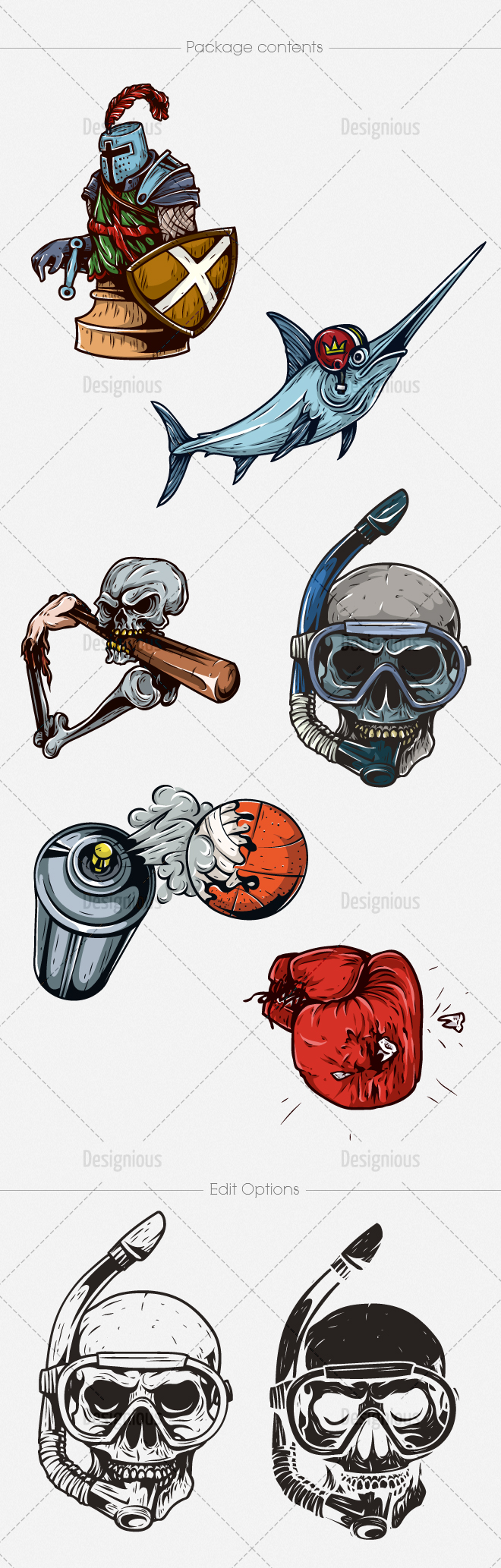 Sport Concepts Vector Pack 8