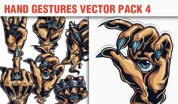 Hand Gestures Vector Pack 4 1