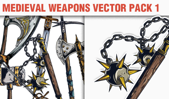 Medieval Weapons Vector Pack 1 1