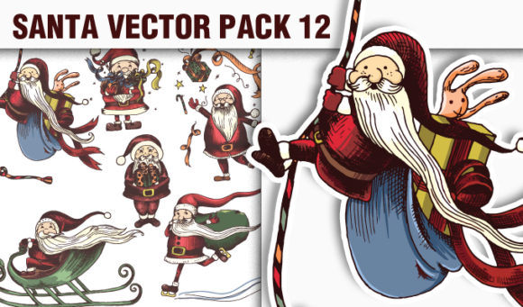 Santas Vector Pack 12 1
