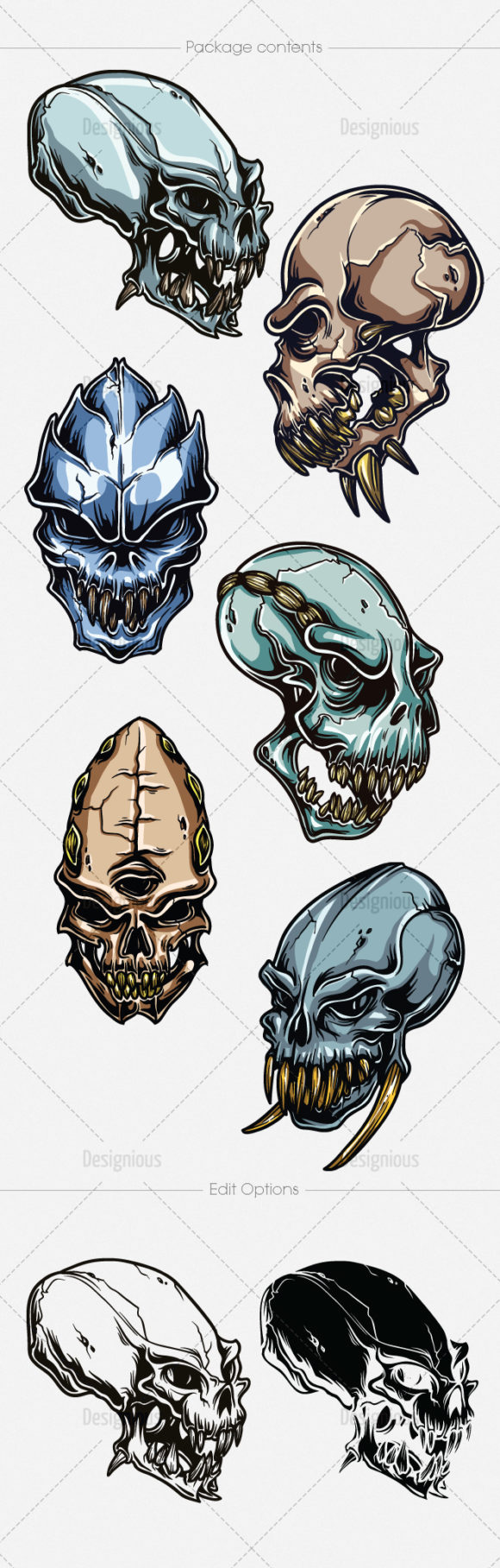 Skulls Vector Pack 34 2