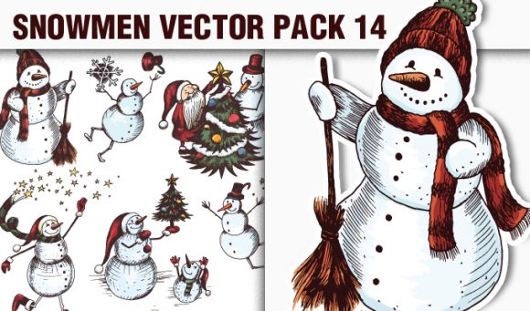 Snowmen Vector Pack 14 1