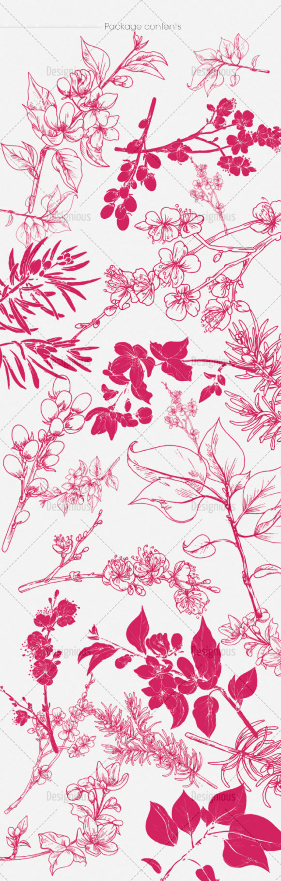 Blossomed Branches Brushes Pack 1 2