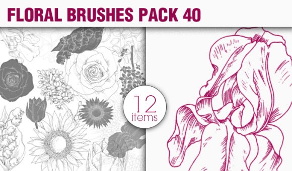 Floral Brushes Pack 40 1