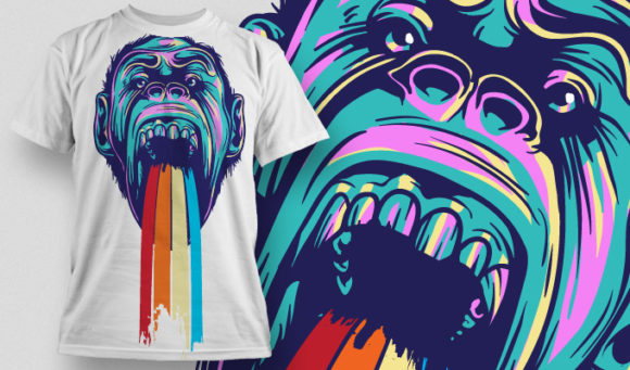 Monkey T-shirt Design 540 1