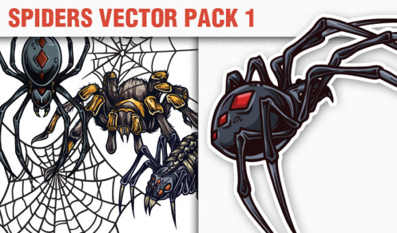 Spiders Vector Pack 1 1