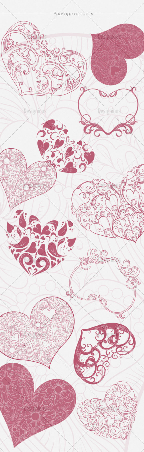 Hearts Brushes Pack 3 2