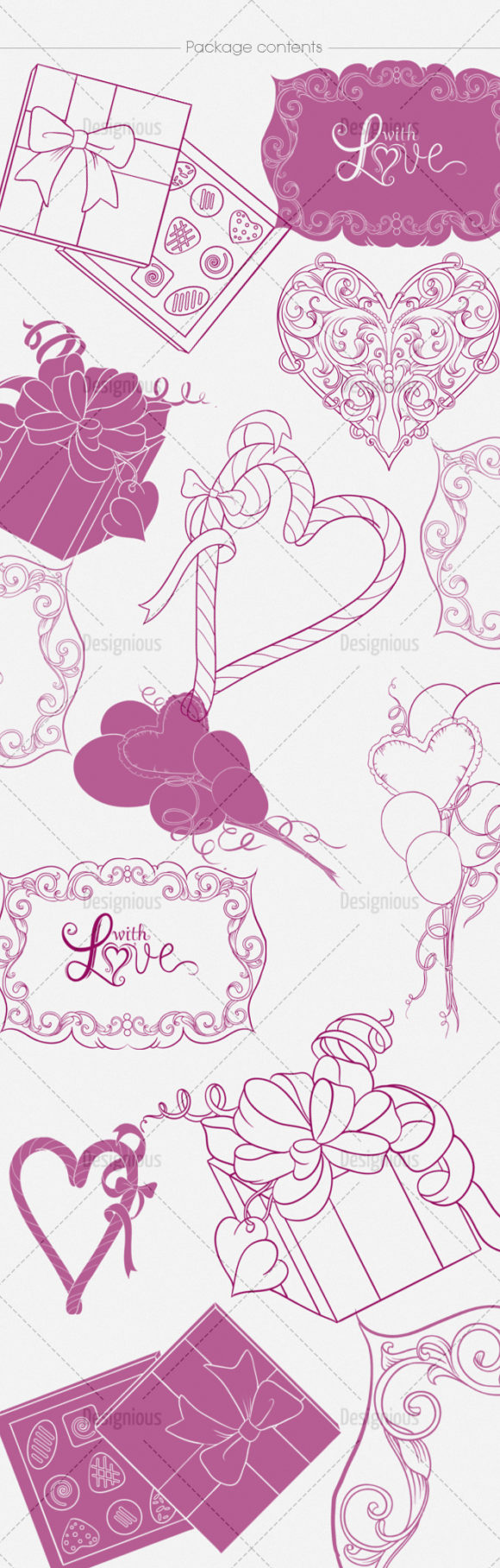 Valentines Day Brushes Pack 1 2