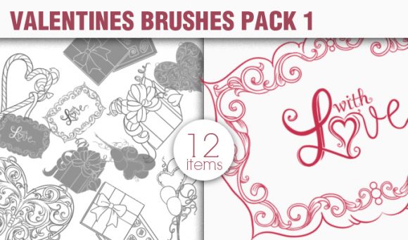 Valentines Day Brushes Pack 1 1