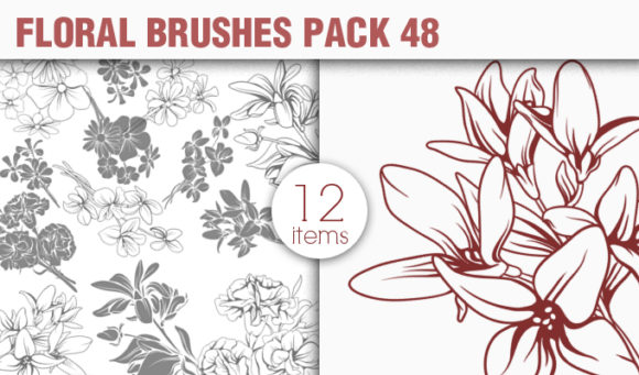Floral Brushes Pack 48 1