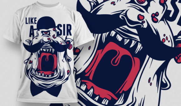 Classy monster T-shirt Design 610 1