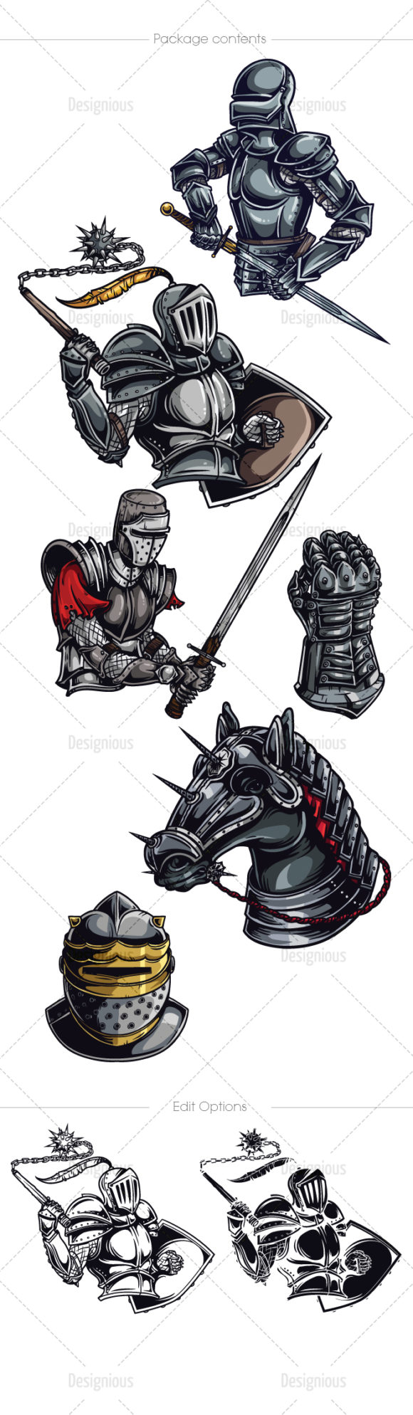 Knights Vector Pack 2 2