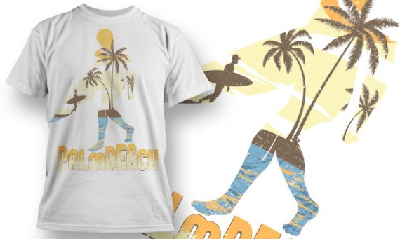 Summery theme T-shirt Design 627 1