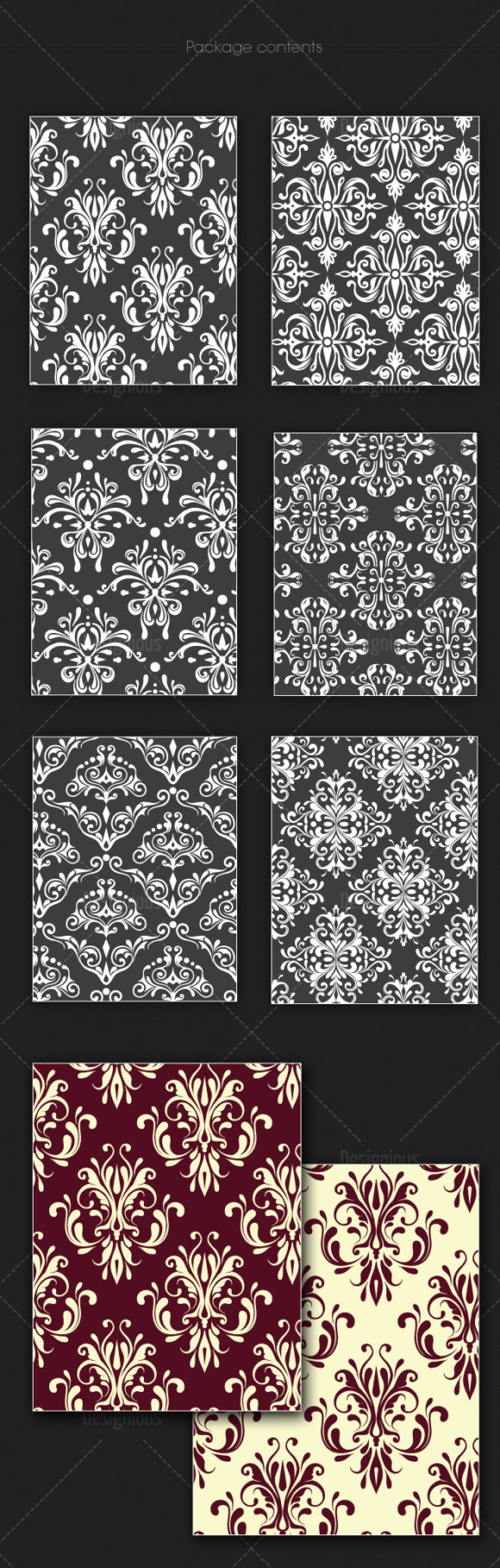 Seamless Patterns Vector Pack 129 2