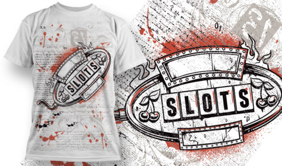 Slots sign T-shirt Design 647 1