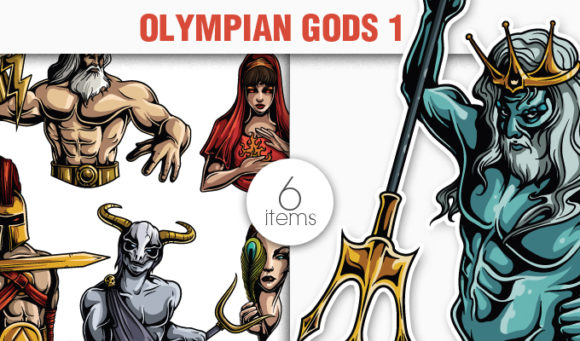 Greek Mythological Olympian Gods Vector Pack 1 1