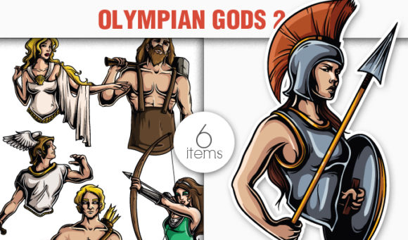 Greek Mythological Olympian Gods Vector Pack 2 1