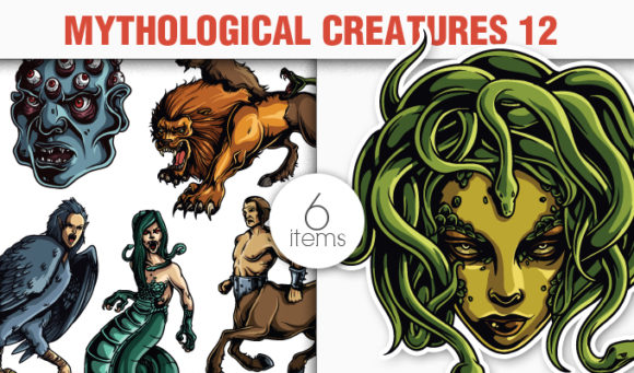Greek Mythological Creatures Vector Pack 2 1