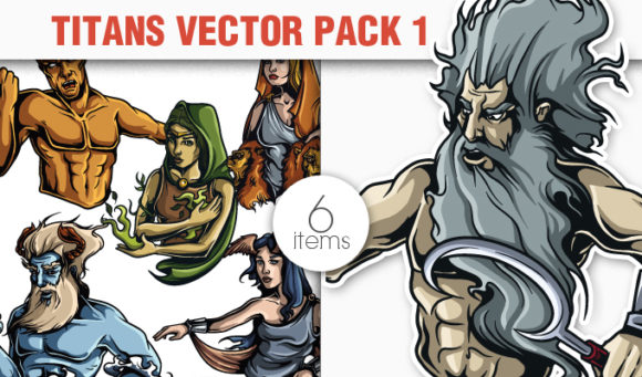 Greek Mythological Titans Vector Pack 1 1