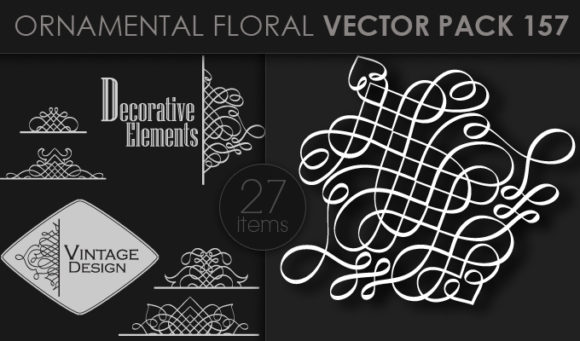 Ornamental Floral Vector Pack 157 1