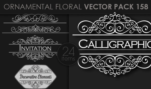 Ornamental Floral Vector Pack 158 1