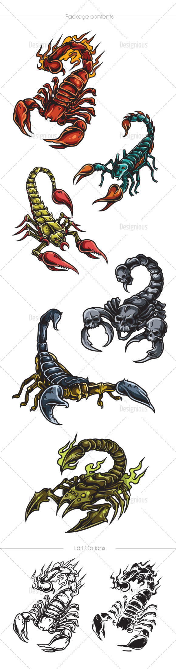 Scorpions Vector Pack 1 2