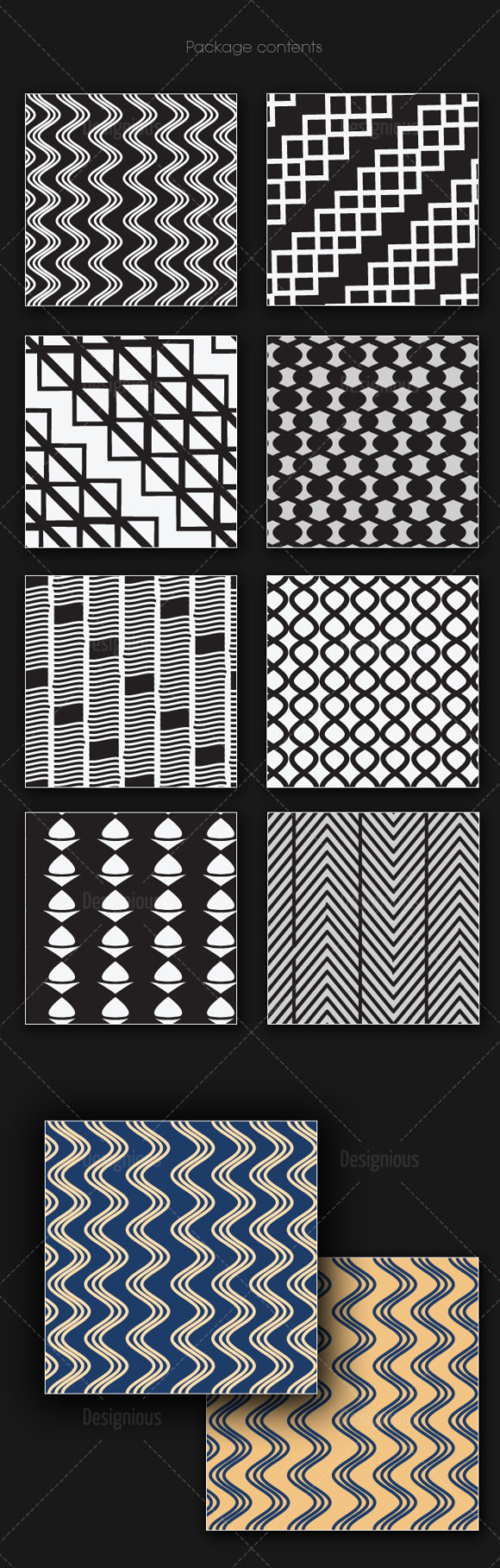 Seamless Patterns Vector Pack 158 2