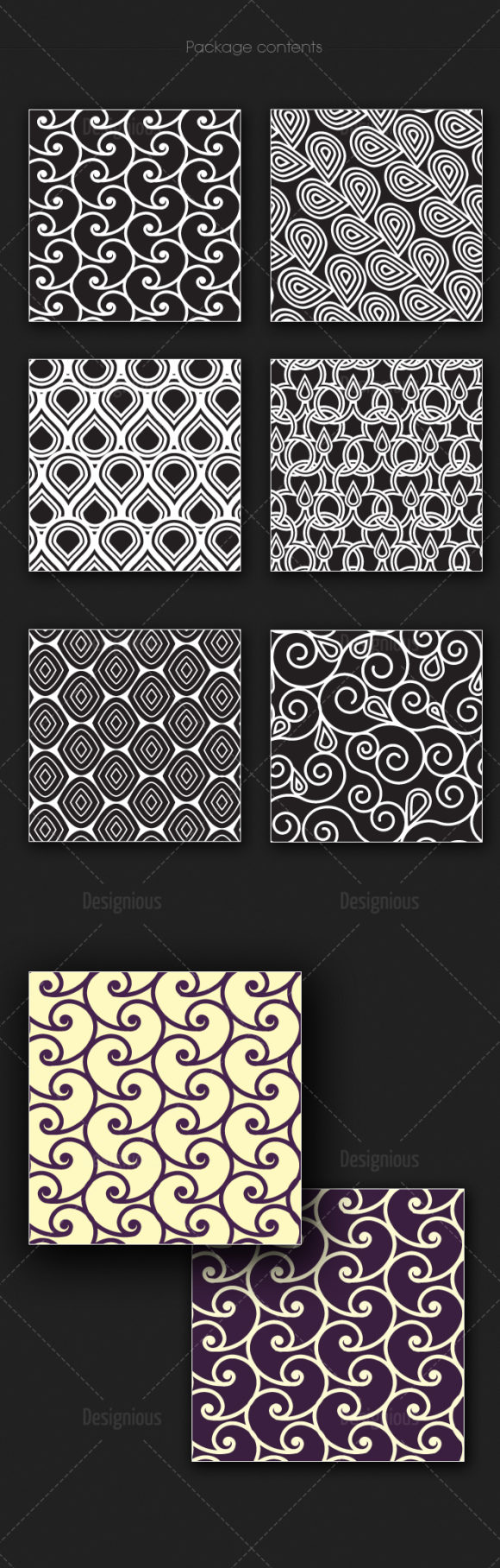 Seamless Patterns Vector Pack 173 2